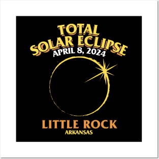 Total Solar Eclipse 2024 - Little Rock, Arkansas Posters and Art